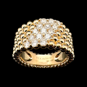 BAGUE VAN CLEEF & ARPELS PERLÉE OR ROSE 750