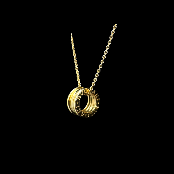 COLLIER ET PENDENTIF BVLGARI B.ZERO 1 OR JAUNE 750 – Image 2