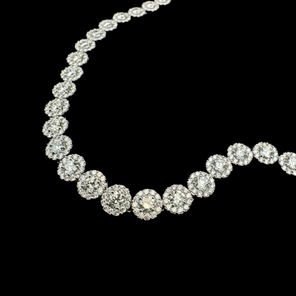 PARURE RIVIÈRE EXCEPTIONNELLE DIAMANTS ROND TOP WESSELTON – Image 2