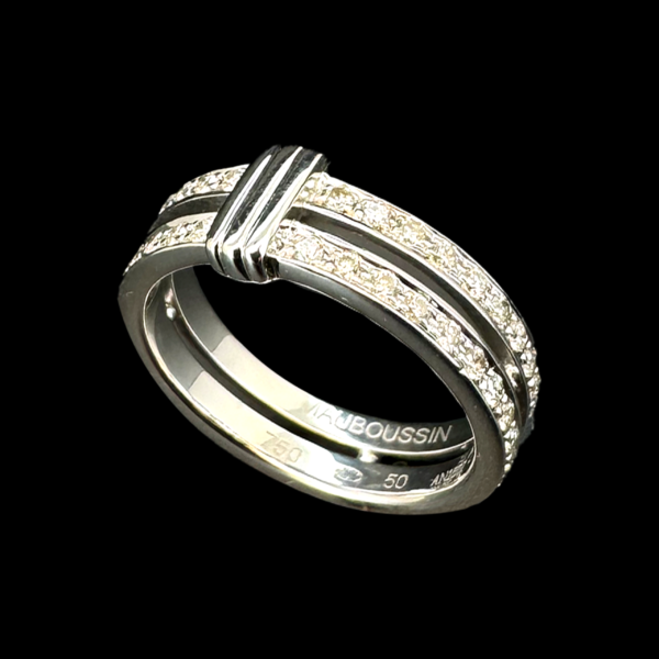 BAGUE MAUBOUSSIN ALLIANCE OR BLANC 750 – Image 3