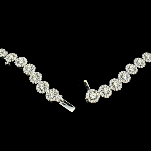 PARURE RIVIÈRE EXCEPTIONNELLE DIAMANTS ROND TOP WESSELTON – Image 4