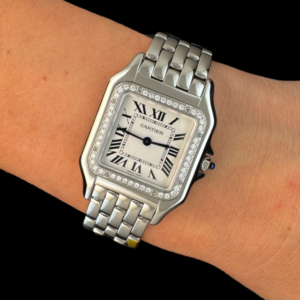 MONTRE CARTIER PANTHÈRE MOYEN MODÈLE ACIER – Image 4