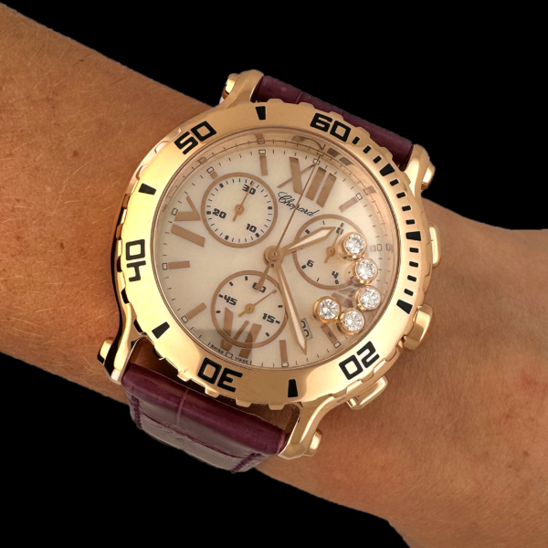 MONTRE CHOPARD HAPPY & SPORT OR ROSE 750 – Image 5