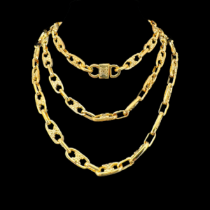 COLLIER SAUTOIR CÉLINE VINTAGE METAL DORÉ