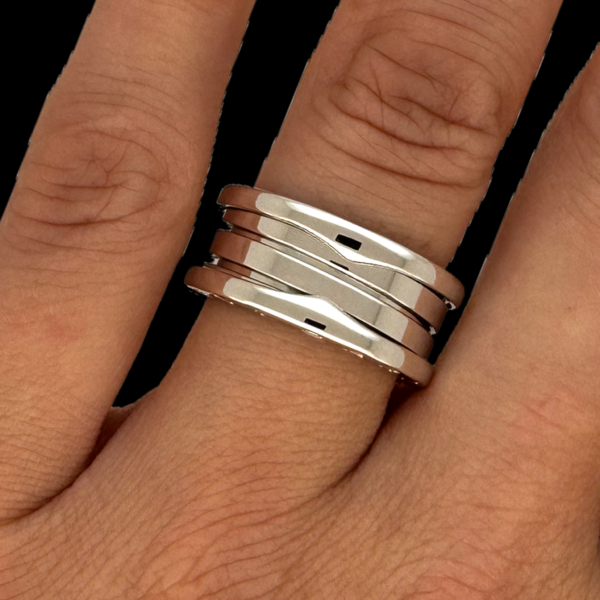 BAGUE BVLGARI B.ZERO OR GRIS 18 CARATS – Image 5