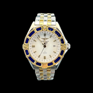 MONTRE BREITLING LADY J OR JAUNE ET ACIER