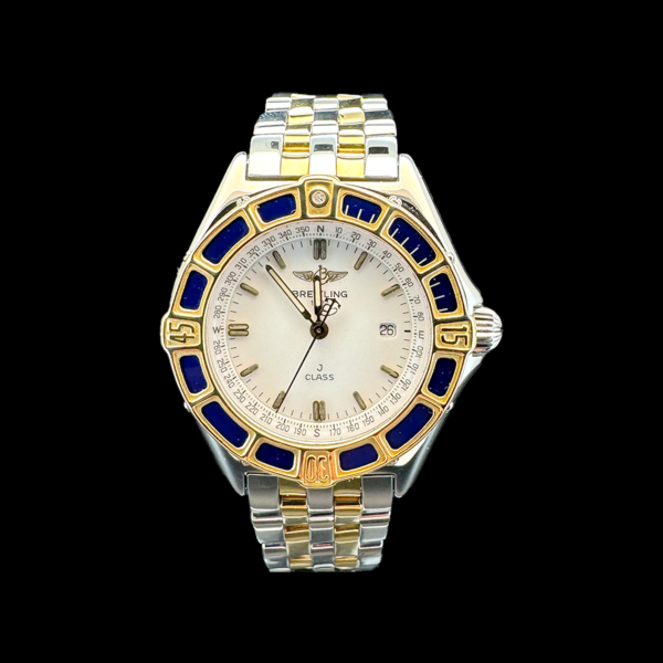 MONTRE BREITLING LADY J OR JAUNE ET ACIER