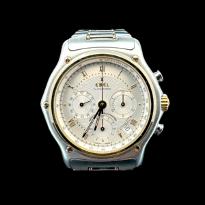 MONTRE EBEL LE MODULOR CHRONOGRAPHE OR JAUNE ET ACIER
