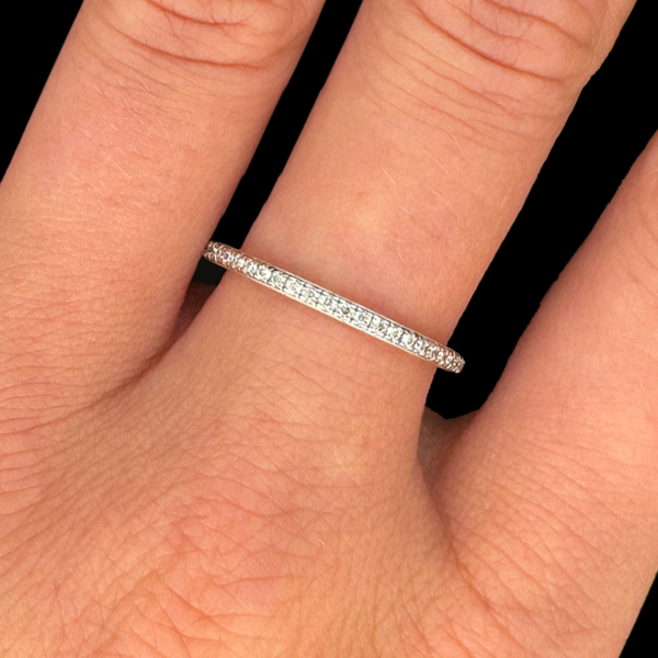 BAGUE MAUBOUSSIN OR BLANC 750 DIAMANTS – Image 3