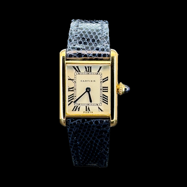 MONTRE CARTIER MINI TANK LOUIS CARTIER OR JAUNE