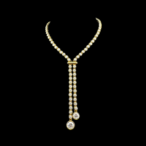 COLLIER RIVIÈRE OR JAUNE 750 DIAMANTS