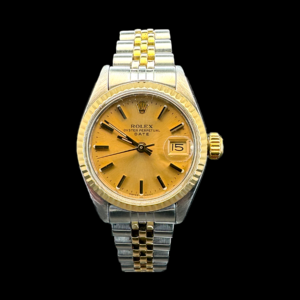MONTRE ROLEX LADY-DATE OR JAUNE ET ACIER