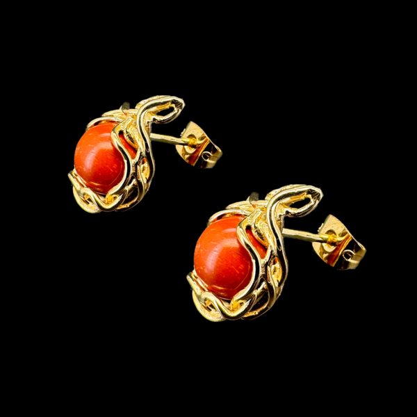 BOUCLES D'OREILLES GILBERT ALBERT OR JAUNE 750 – Image 2