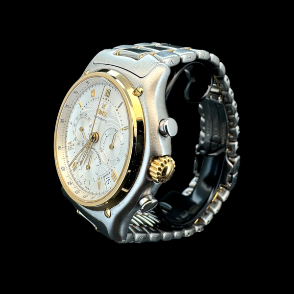MONTRE EBEL LE MODULOR CHRONOGRAPHE OR JAUNE ET ACIER – Image 2
