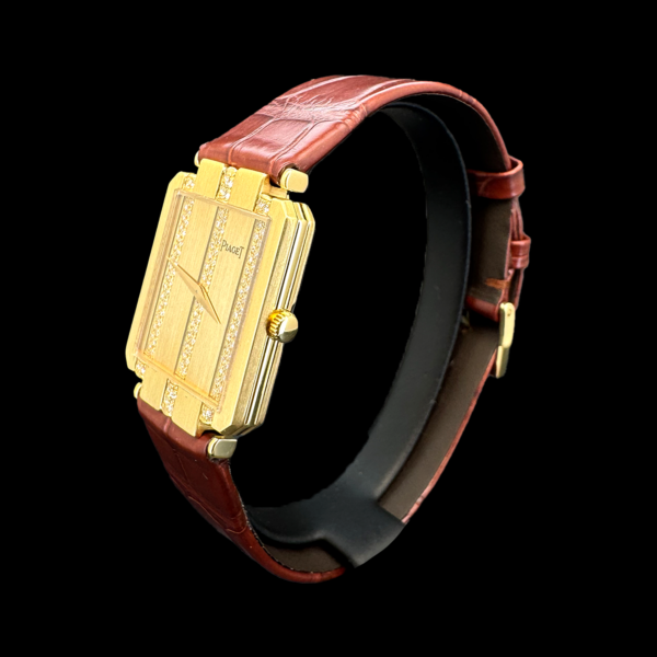 MONTRE PIAGET PROTOCOL OR JAUNE 750 DIAMANTS – Image 2