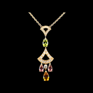 COLLIER BVLGARI DIVAS' DREAM COLLECTION OR ROSE 750 PIERRES PRÉCIEUSES