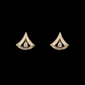 BOUCLES D'OREILLES BVLGARI COLLECTION DIVAS' DREAM OR ROSE 750 DIAMANTS