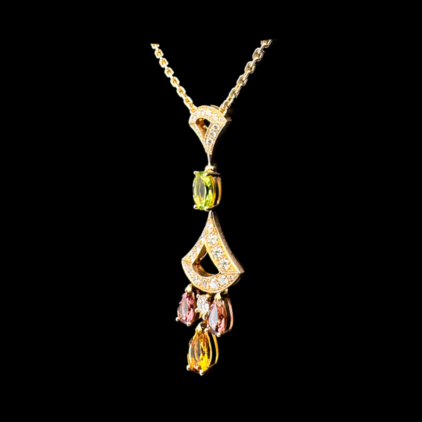 COLLIER BVLGARI DIVAS' DREAM COLLECTION OR ROSE 750 PIERRES PRÉCIEUSES – Image 2