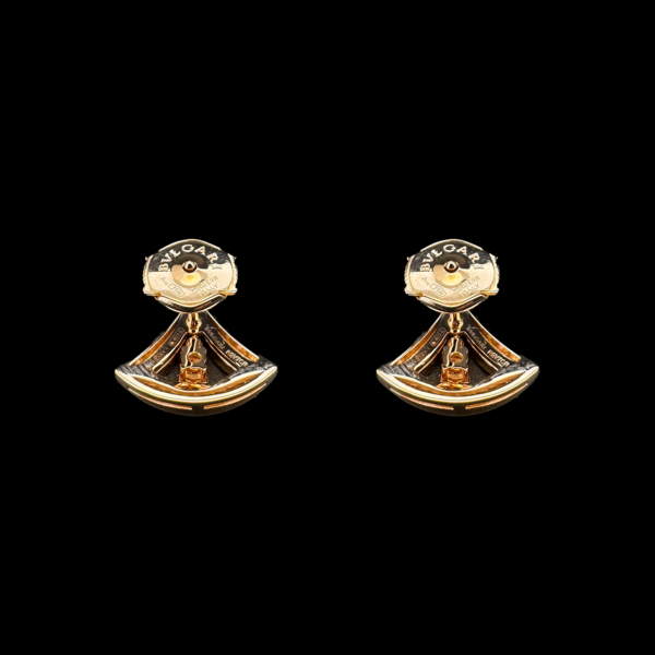 BOUCLES D'OREILLES BVLGARI COLLECTION DIVAS' DREAM OR ROSE 750 DIAMANTS – Image 3