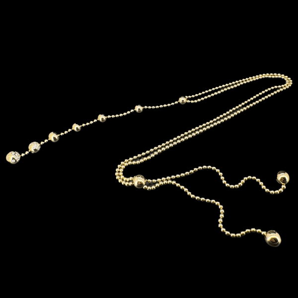 COLLIER DRAPERIE DE DÉCOLLETÉ CARTIER OR JAUNE 750 DIAMANTS – Image 2