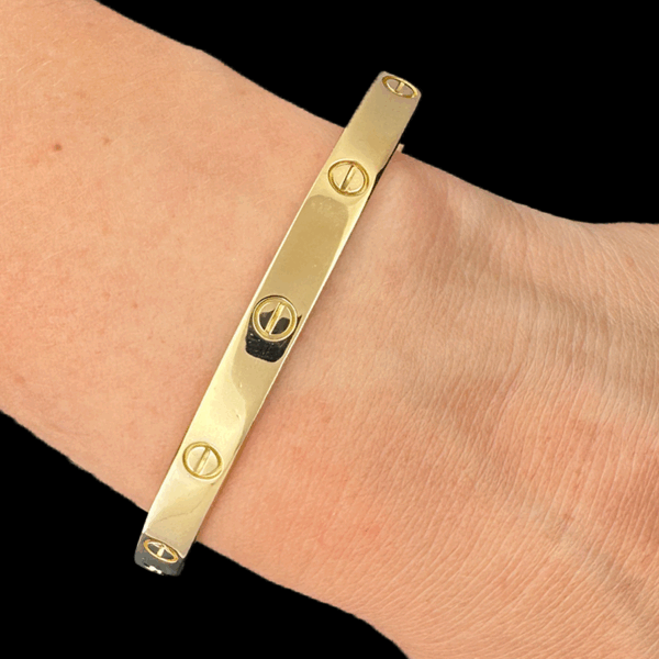 BRACELET CARTIER LOVE OR JAUNE 750 – Image 3