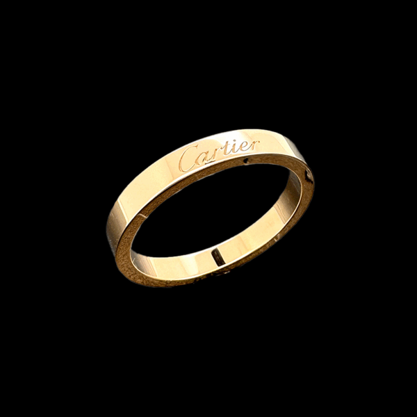 BAGUE ALLIANCE CARTIER EN OR ROSE 750 – Image 2