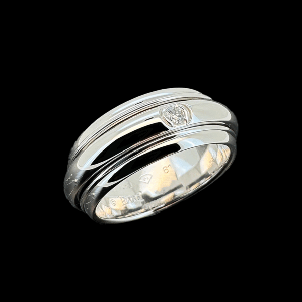 BAGUE PIAGET POSSESSION OR GRIS 750 DIAMANT – Image 3
