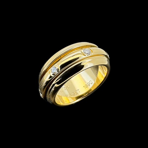 BAGUE PIAGET POSSESSION 1990 OR JAUNE 750 – Image 3
