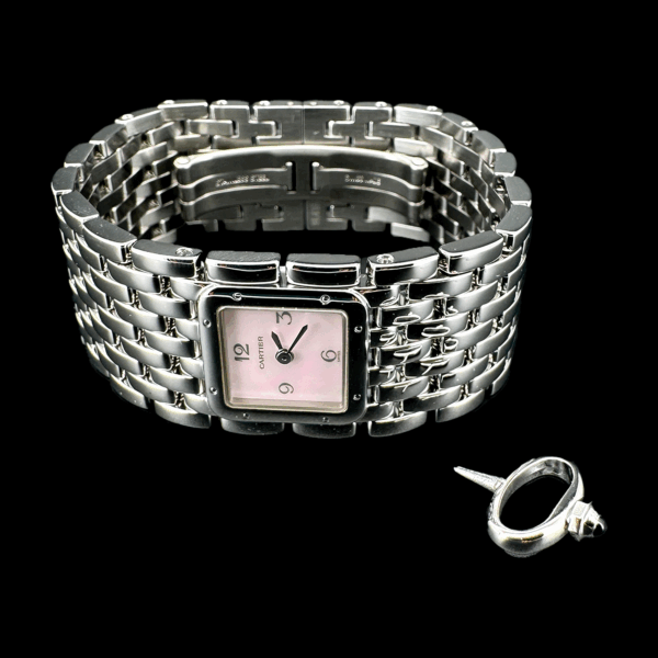 MONTRE CARTIER PANTHÈRE MANCHETTE RUBAN VINTAGE – Image 4