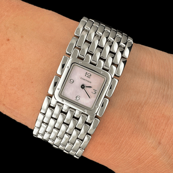 MONTRE CARTIER PANTHÈRE MANCHETTE RUBAN VINTAGE – Image 5