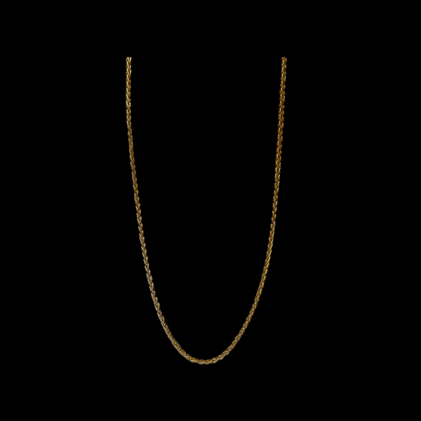 CHAINE EN OR JAUNE 585 MAILLE PALMIER – Image 2