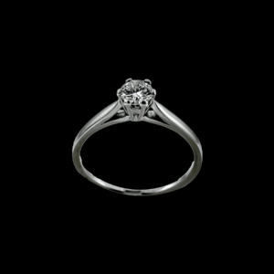 SOLITAIRE EN OR GRIS 750 DE BUCHERER 0,41CT