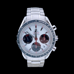 OMEGA SPEEDMASTER DATE WHITE DIAL PANDA ACIER
