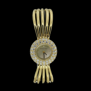 MONTRE AUDEMARS PIGUET EN OR JAUNE 750 DIAMANTS