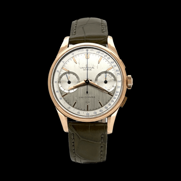 MONTRE UNIVERSAL GENÈVE UNI-COMPAX SWISS OR JAUNE 750