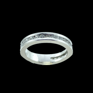BAGUE TOUR COMPLET EN OR GRIS 750 DIAMANTS