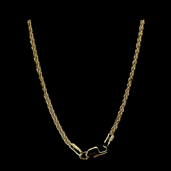 CHAINE EN OR JAUNE 585 MAILLE PALMIER – Image 3