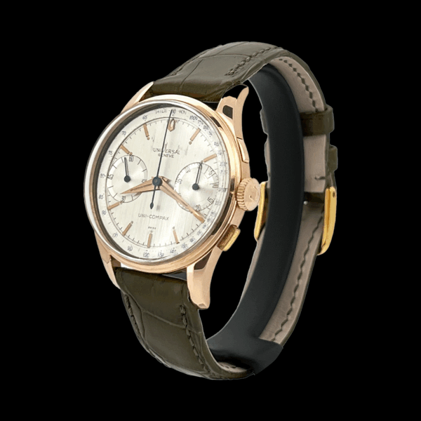 MONTRE UNIVERSAL GENÈVE UNI-COMPAX SWISS OR JAUNE 750 – Image 2
