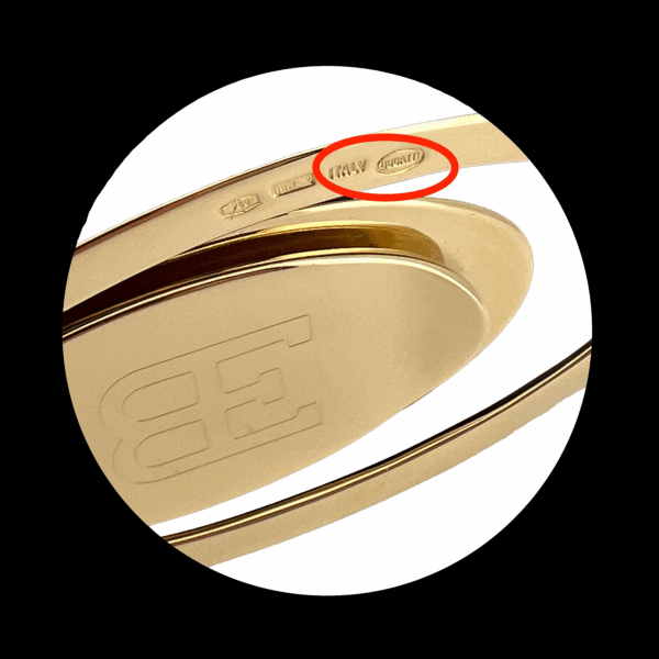 PINCE À BILLETS BUGATTI EN OR JAUNE 750 – Image 3
