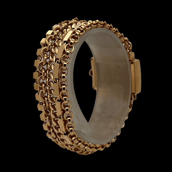 MONTRE CHOPARD RECTANGULAIRE OR JAUNE 750 EXCLUSIF – Image 3