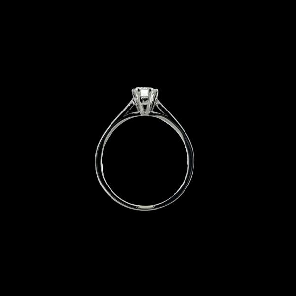 SOLITAIRE EN OR GRIS 750 DE BUCHERER 0,41CT – Image 3