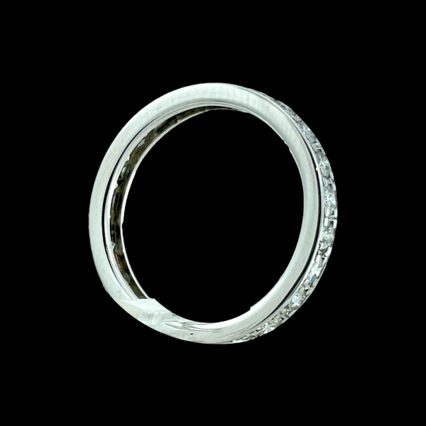 BAGUE TOUR COMPLET EN OR GRIS 750 DIAMANTS – Image 3
