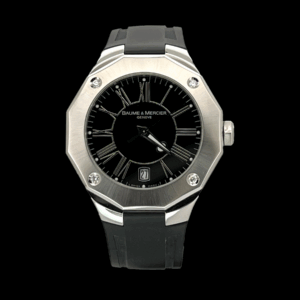 MONTRE BAUME & MERCIER RIVIERA EN ACIER DIAMANTS
