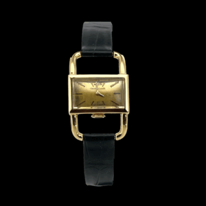 JAEGER LECOULTRE ETRIER VINTAGE OR JAUNE 750