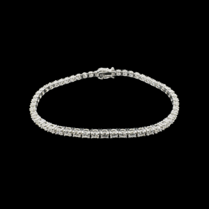 BRACELET TENNIS OR GRIS 750 DIAMANTS