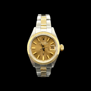 ROLEX OYSTER PERPETUAL LADY DATE OR JAUNE 750 ACIER
