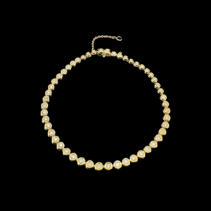 BRACELET TENNIS OR JAUNE 750 DIAMANTS
