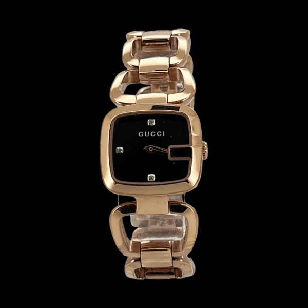 MONTRE GUCCI LADIES WATCH G PINK GOLD ACIER INOXYDABLE