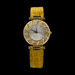 MONTRE GMT GOLD COLLECTION OR JAUNE 750 DIAMANT JAUNE ET BLANC