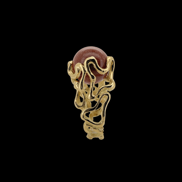 BAGUE GILBERT ALBERT OR JAUNE 750 – Image 2